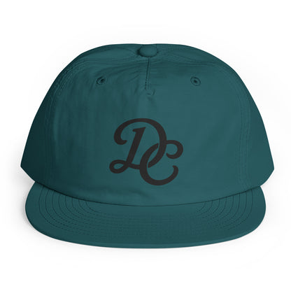 Atlantic blue DC Surf Cap, front view, featuring Kelly Towles Washington, DC artwork.