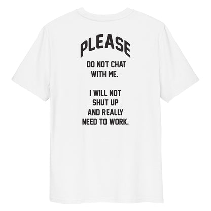 Work Wear Tee in white — back view