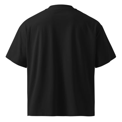 Mask Oversized Tee in black — back view