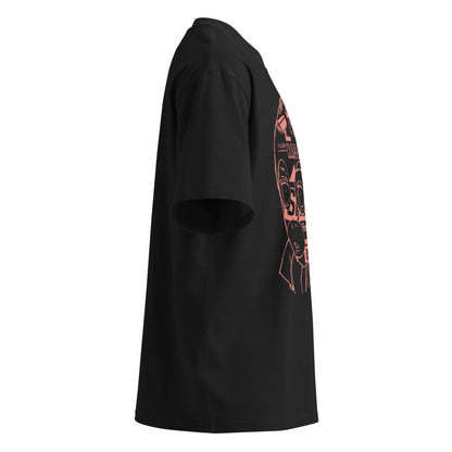Mask Oversized Tee in black — right-side view