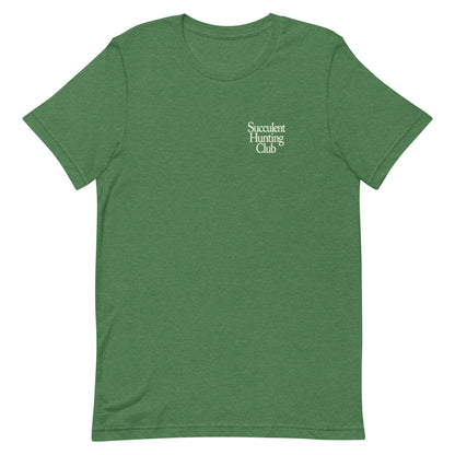 Succulents Tee in Heather Grass Green — front view