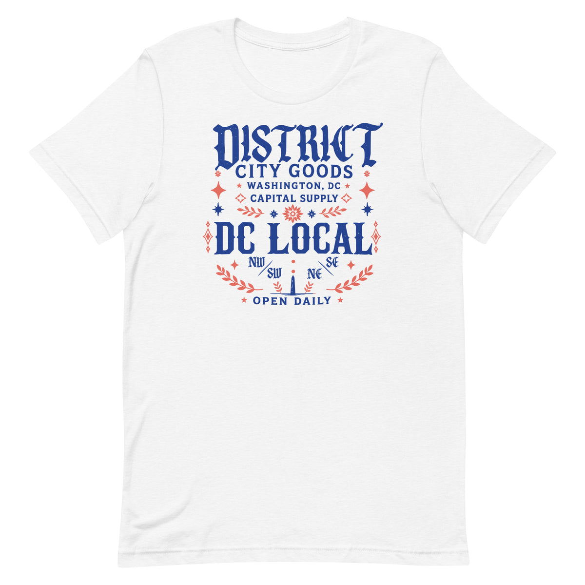 District Local Tee featuring Kelly Towles Washington, DC artwork — additional product view.