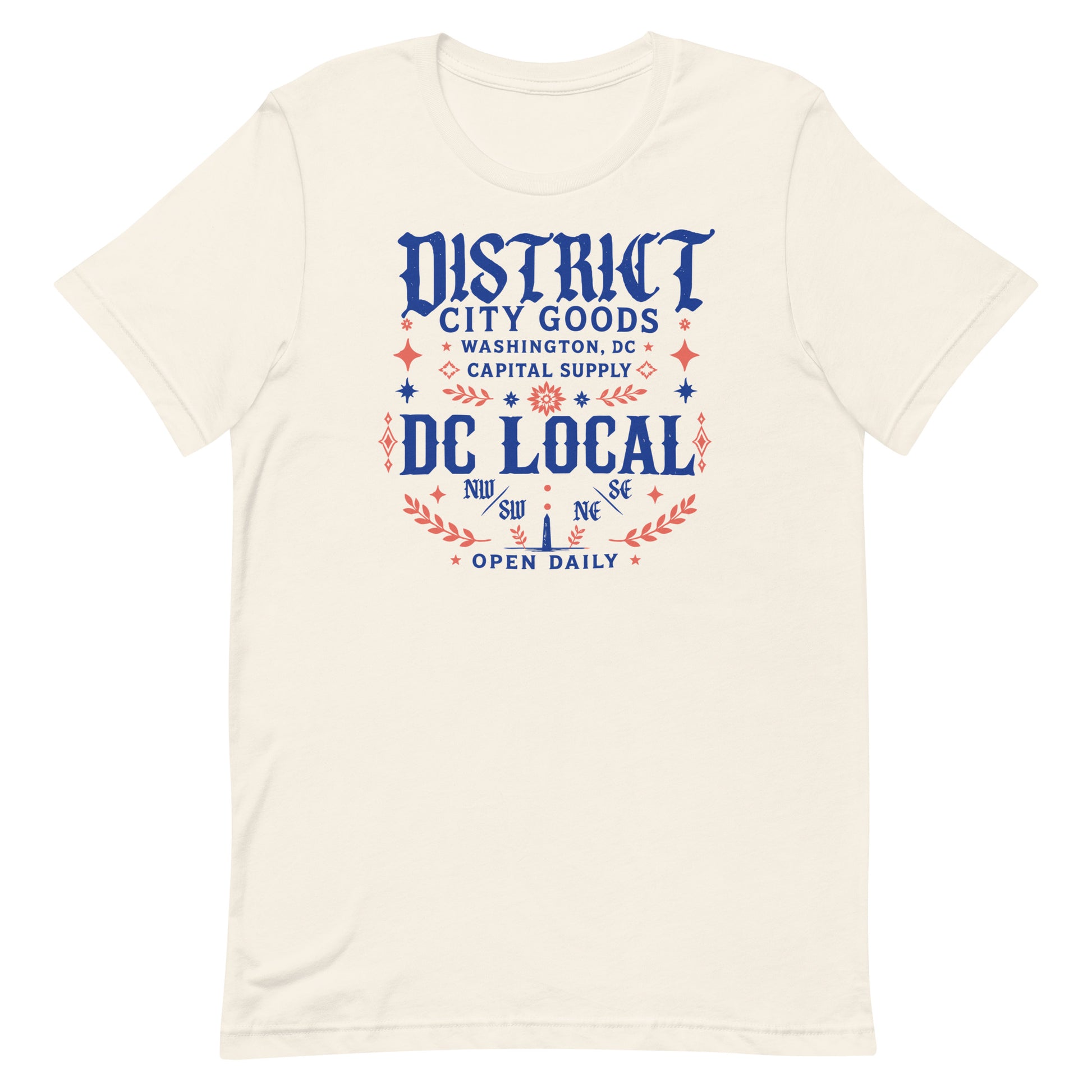 District Local Tee featuring Kelly Towles Washington, DC artwork — product view.